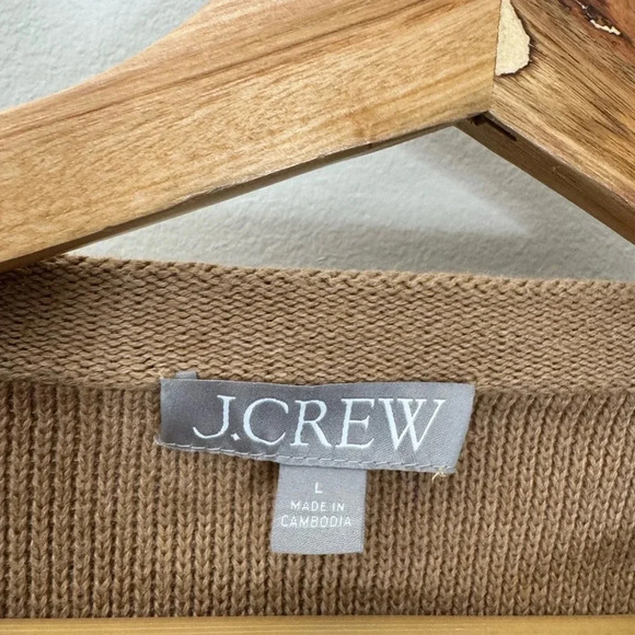 J. Crew Emilie Sweater Lady Jacket Heather Acorn Size Large Office Neutral Work - Picture 4 of 12